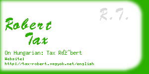 robert tax business card